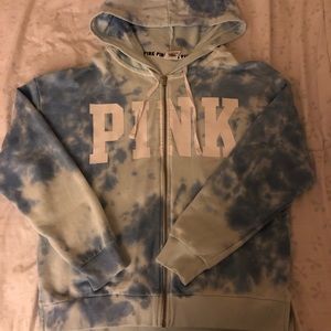 Tie dye Victoria Secret Pink zip up